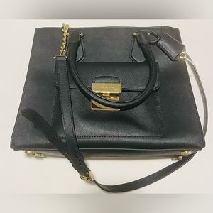 Michael Kors Bridgette Medium Saffiano Leather Black